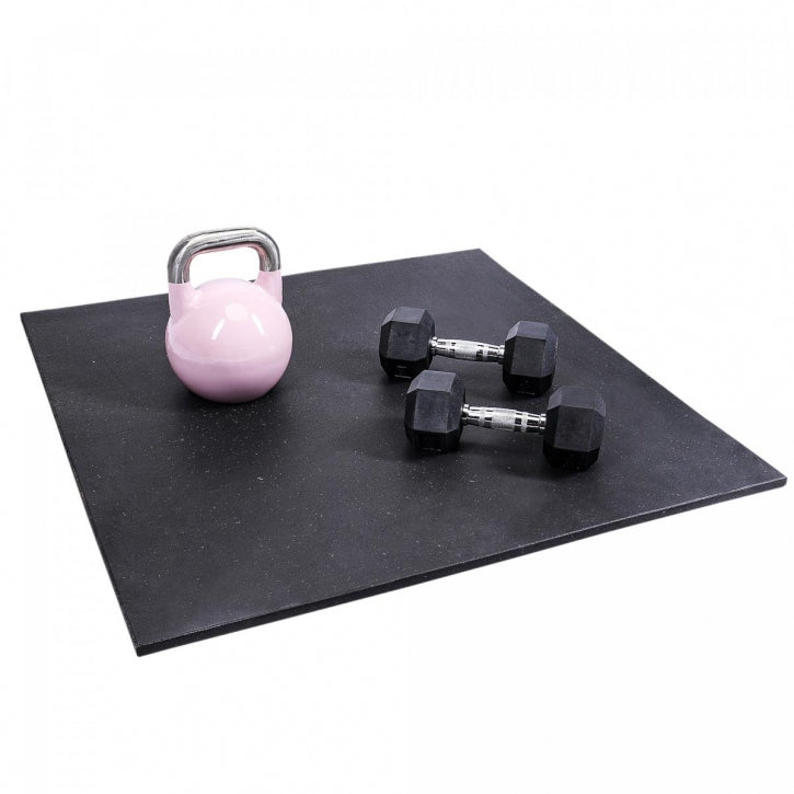 Suojamatto / Kumimatto 100x100x2cm, 18kg, Max. 1000kg Musta