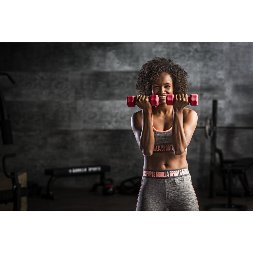 Aerobic käsipainot hexagon 1-10kg