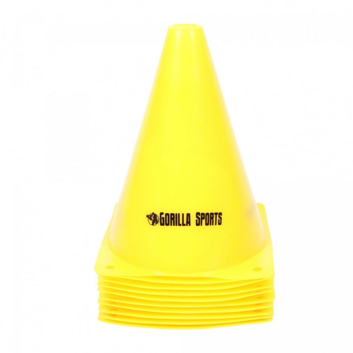 Merkkikartiot 10kpl, 3 Eri Kokoa 17-30cm Keltainen