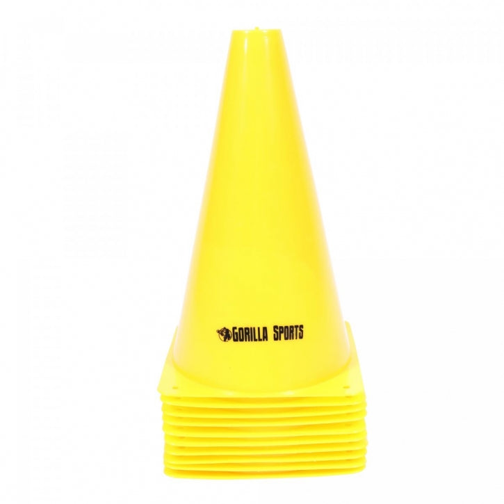 Merkkikartiot 10kpl, 3 Eri Kokoa 17-30cm Keltainen