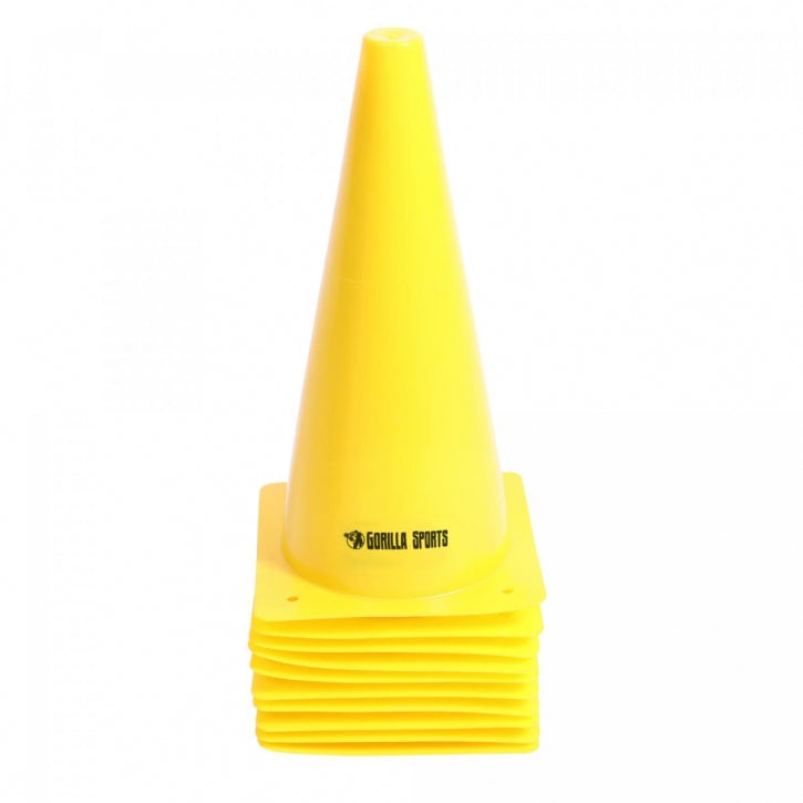 Merkkikartiot 10kpl, 3 Eri Kokoa 17-30cm Keltainen