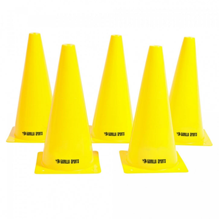 Merkkikartiot 10kpl, 3 Eri Kokoa 17-30cm Keltainen