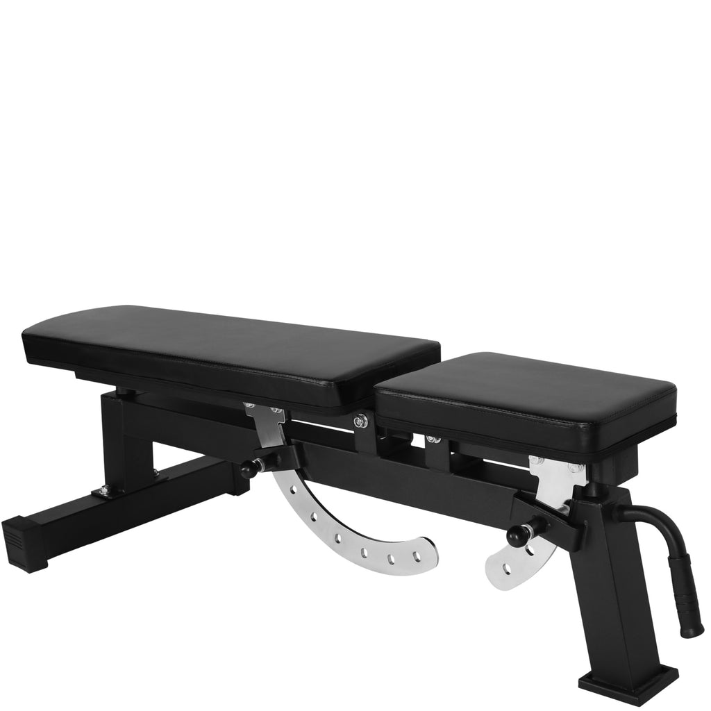 PRO 2.0 Säädettävä Vinopenkki Pyörillä 148x56x44,5-123cm Max. 250kg Musta