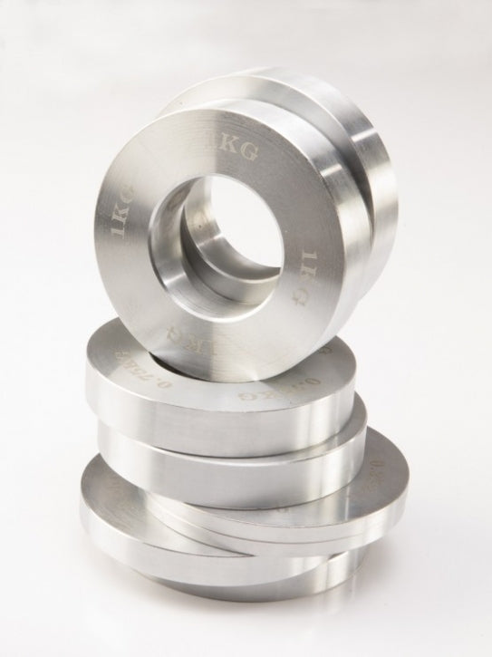 MAXXUS Levypainot 0,25kg-1kg, 50mm Rautaiset Levypainot ja Säilytyspussi, Kromi