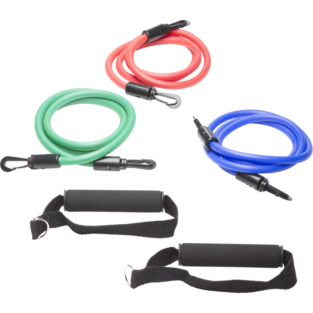 Vastuskuminauha Paketti Pehmustetuilla Kahvoilla Ja Säilytyspussilla, Vastus 1,4-5,3kg