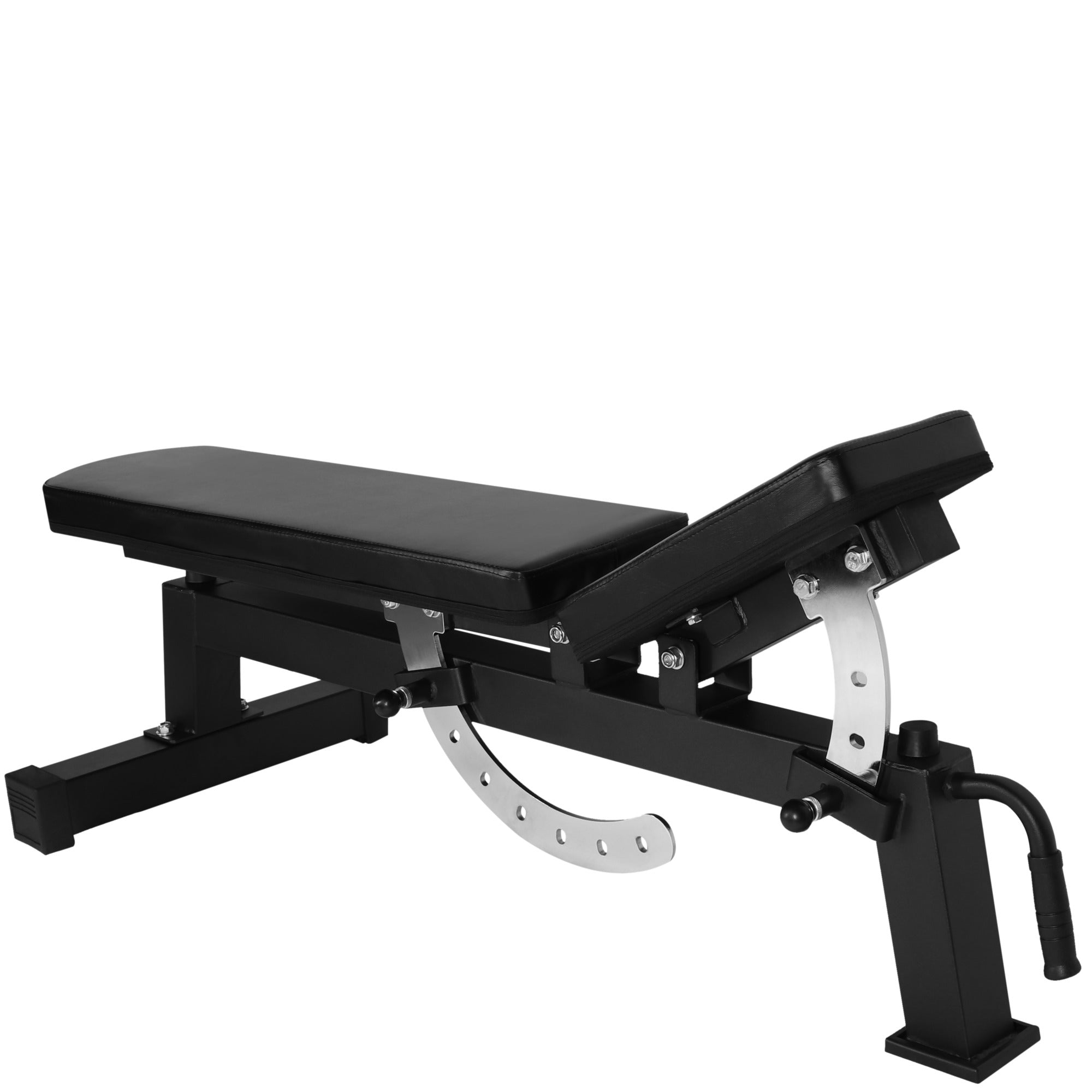 PRO 2.0 Säädettävä Vinopenkki Pyörillä 148x56x44,5-123cm Max. 250kg Musta