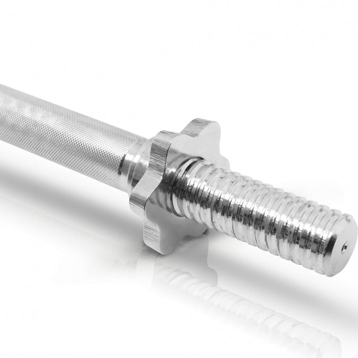 Käsipainotangot Kierrelukoilla Ø 30mm Levypainoille 35cm, 2,5kg, 2kpl Kromi