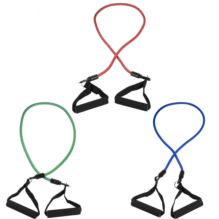 Vastuskuminauha Paketti Pehmustetuilla Kahvoilla Ja Säilytyspussilla, Vastus 1,4-5,3kg