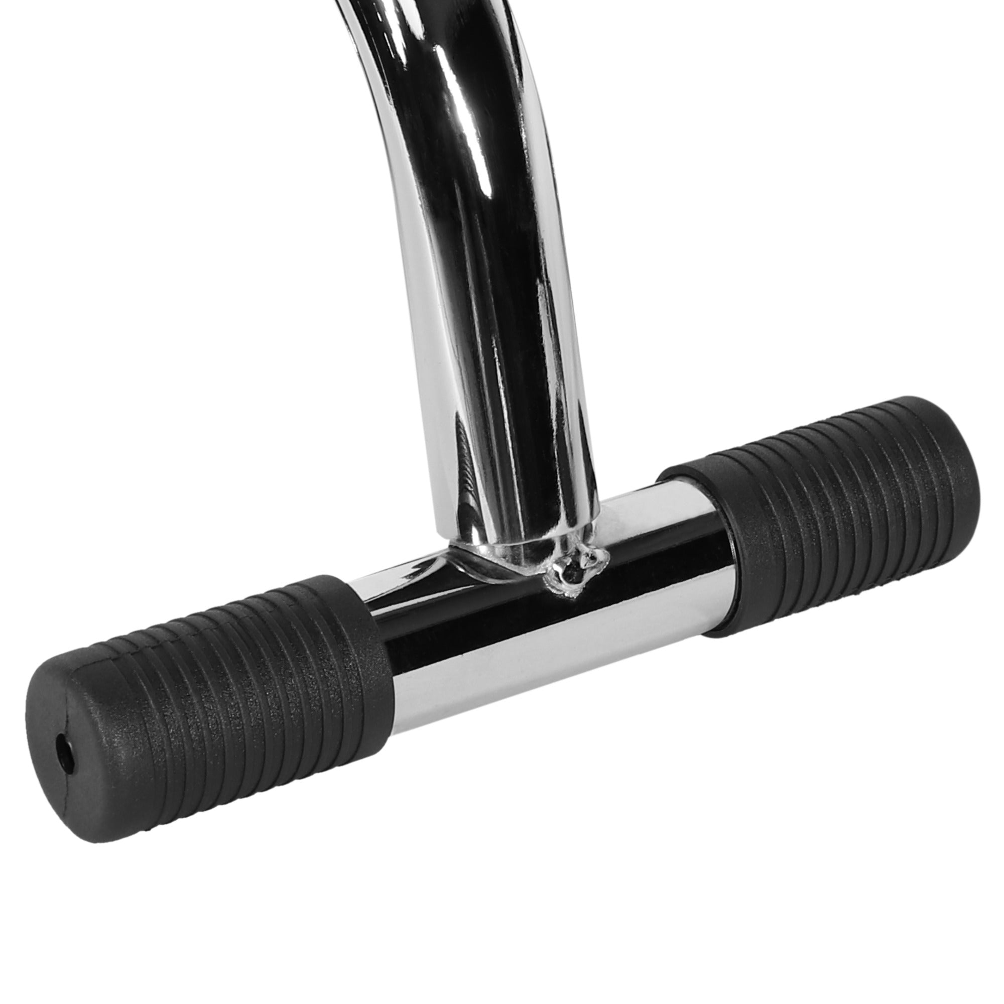 Punnerruskahvat Pehmusteella 2 kpl, Musta / Kromi, Max. 150 kg / puoli