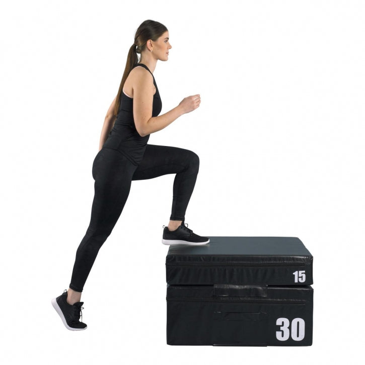 Pehmeä Korkeussäädettävä Plyobox / Hyppyboxi 90x75x15-60cm Max. 135kg