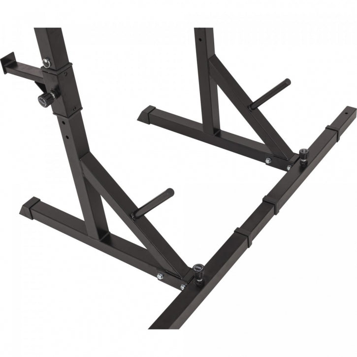 Säädettävä Kyykkyteline – Squat Rack Dippikahvoilla ja Turvaraudoilla, 250 kg