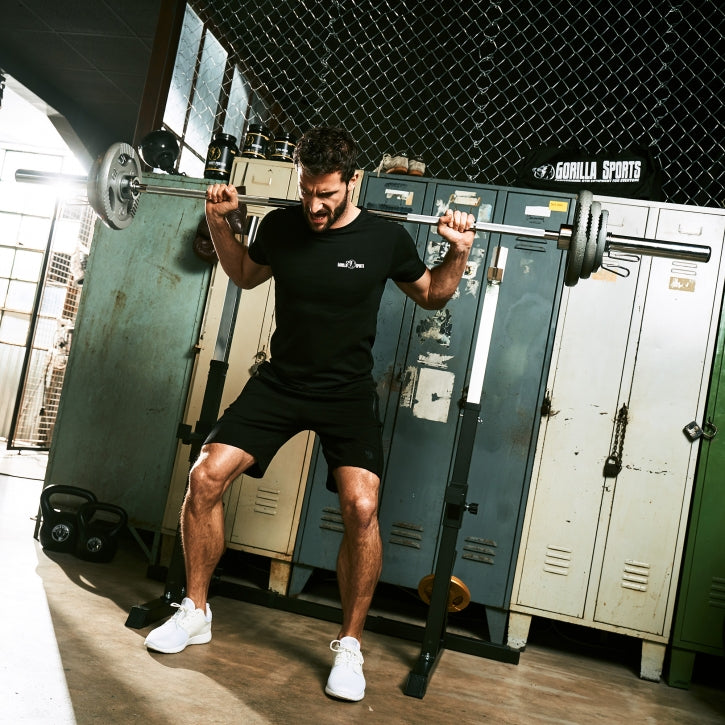 Säädettävä Kyykkyteline – Squat Rack Dippikahvoilla ja Turvaraudoilla, 250 kg