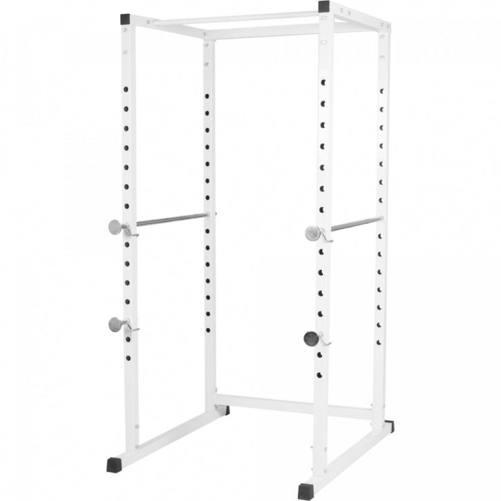 Kyykkyhäkki / Power Rack Valkoinen – Turvaraudat, Leuanvetotanko, 200 kg