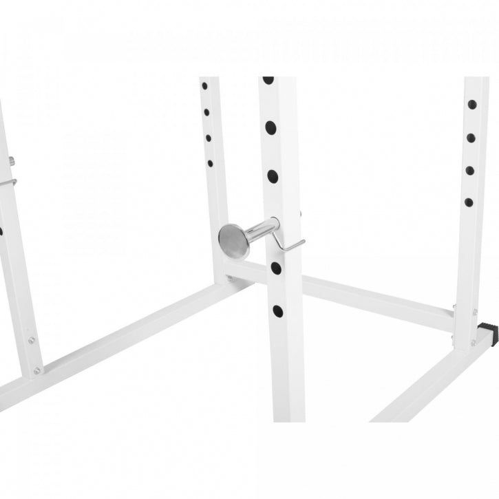 Kyykkyhäkki / Power Rack Valkoinen – Turvaraudat, Leuanvetotanko, 200 kg