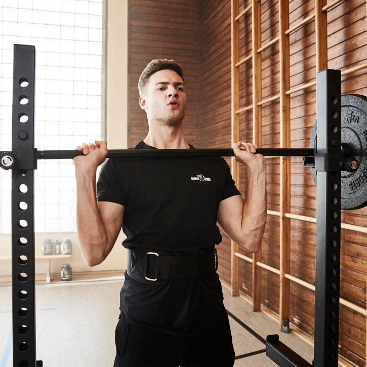 Kyykkyteline / Squat Rack – Säädettävä, Dippikahvat ja Turvaraudat, Max 400 kg