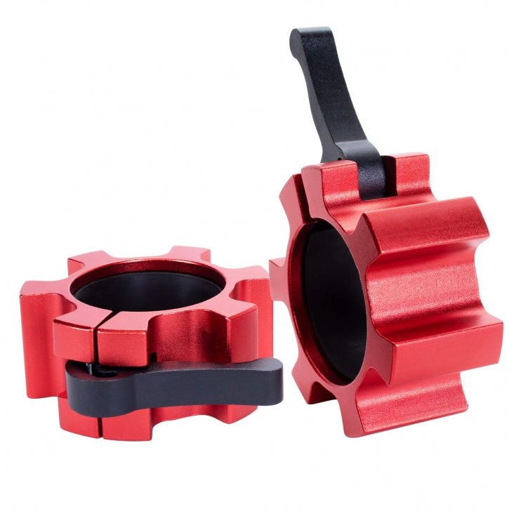 Pikalukot Ø 50/51mm Levytangoille Kumipinnoitteella Alumiini, 5 Eri Väriä 2kpl