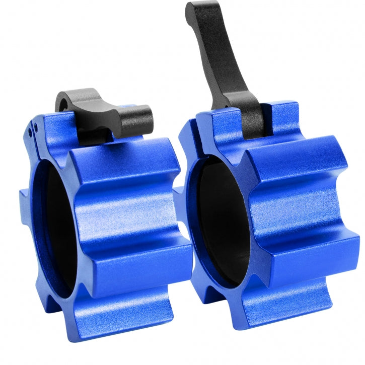 Pikalukot Ø 50/51mm Levytangoille Kumipinnoitteella Alumiini, 5 Eri Väriä 2kpl