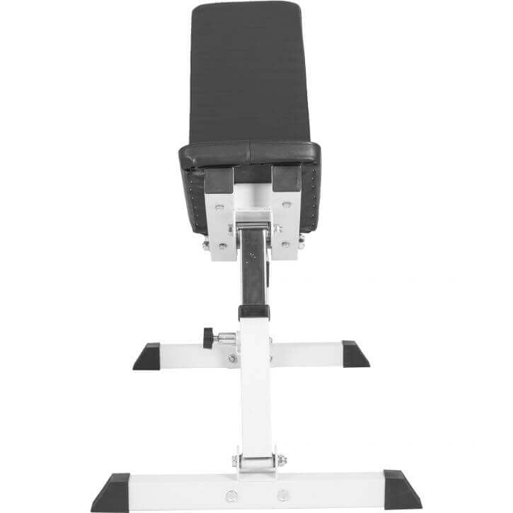 Säädettävä Vinopenkki / Treenipenkki 119x56x48-117cm Max. 200kg Valkoinen