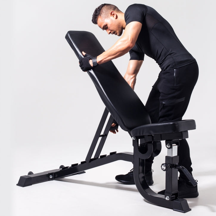 Pro-Sarjan Säädettävä Vinopenkki 140x72,5x54-138cm Max. 500kg Musta