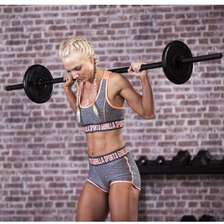 Suora Levytanko / Painonnostotanko Kierrelukoilla 170cm, Ø 30mm, 10kg Musta