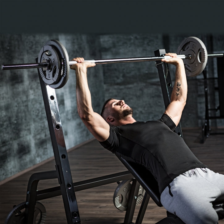 Suora Levytanko Leveä Oteleveys Kierrelukoilla 170cm, Ø 30mm, 10kg Kromi