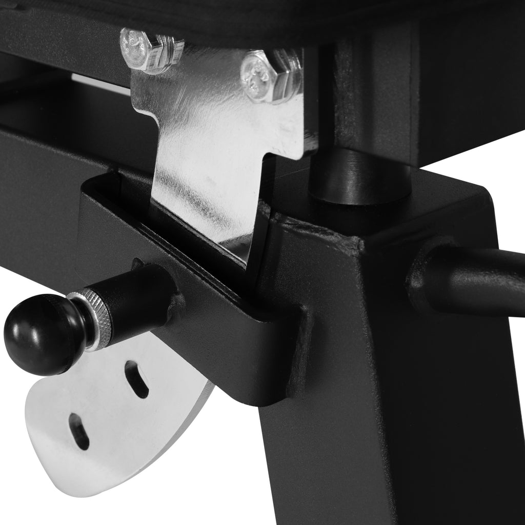 PRO 2.0 Säädettävä Vinopenkki Pyörillä 148x56x44,5-123cm Max. 250kg Musta