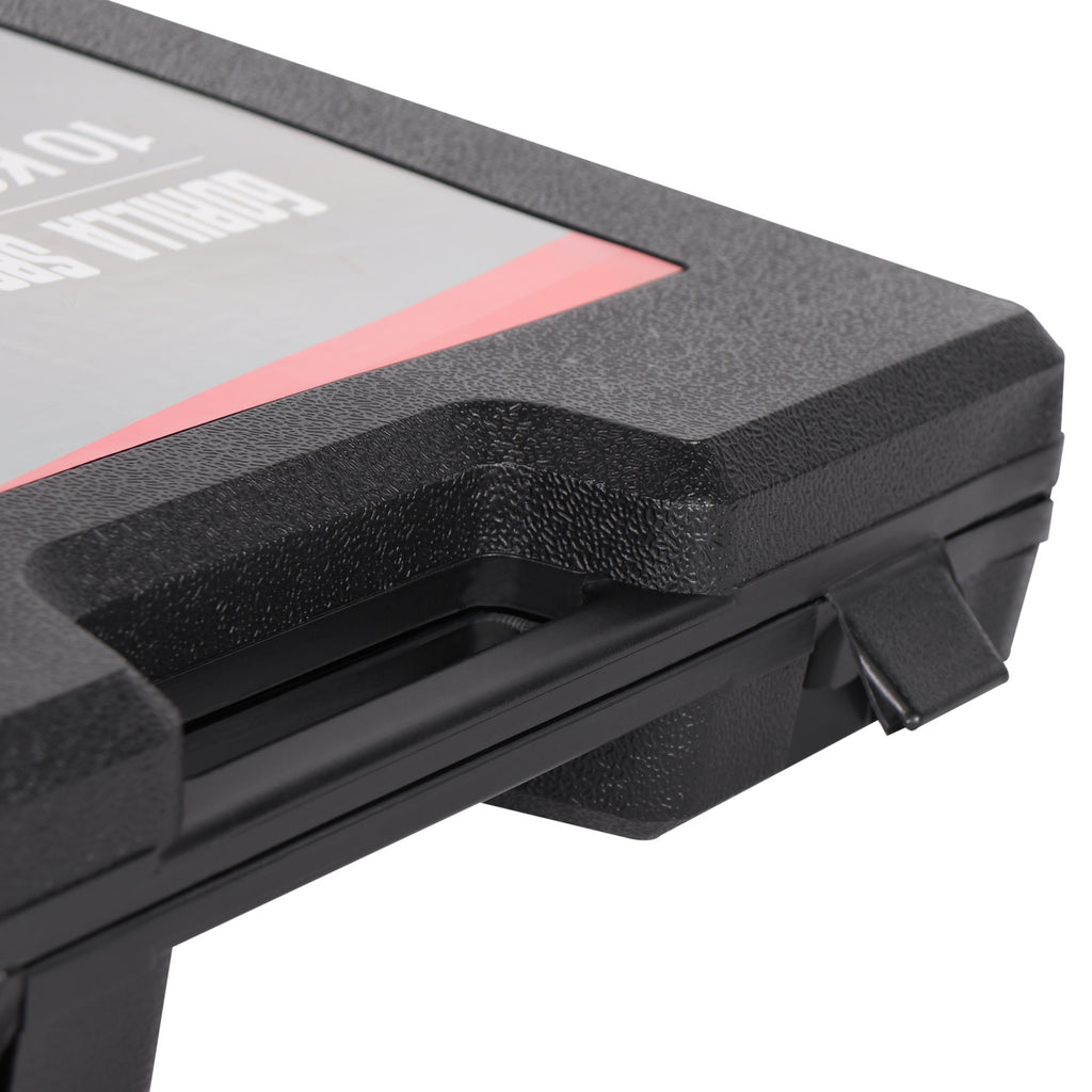 Aerobic / Vinyylikäsipainosetti 10kg Valurautaydin + Säilytyskotelo Musta