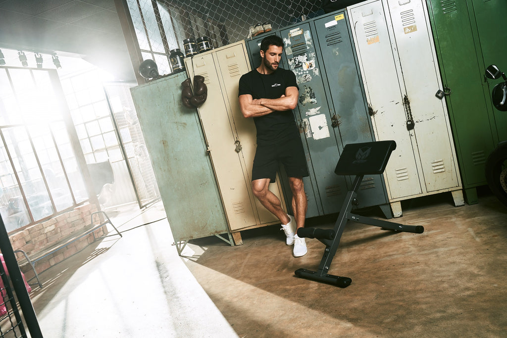 Taitettava Selkäpenkki / Selkälihaslaite (E-sarja) 97x49x83cm Musta