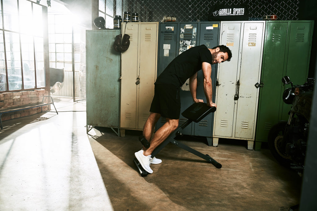 Taitettava Selkäpenkki / Selkälihaslaite (E-sarja) 97x49x83cm Musta