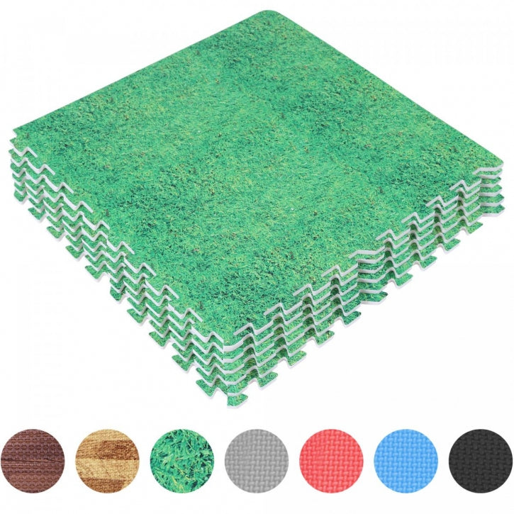 Treenimatto / Palamatto, 8 Palaa 60x60x1,2cm EVA-Vaahtomuovi Ruohokuosi