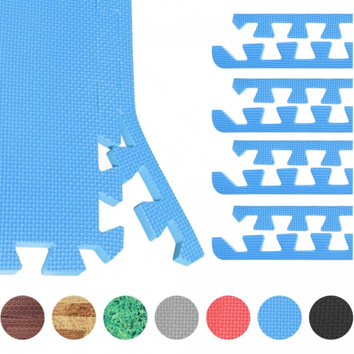 Palamaton / Suojamaton Reunapalat 8kpl 62,5x1,2cm EVA-Vaahtomuovi Sininen