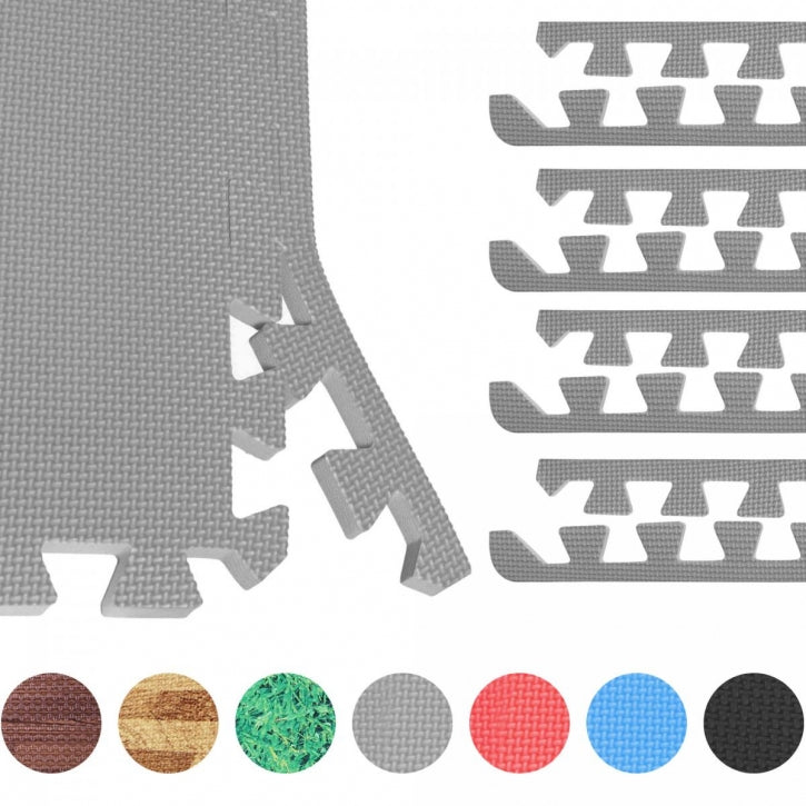 Palamaton / Suojamaton Reunapalat 8kpl 62,5x1,2cm EVA-Vaahtomuovi Harmaa