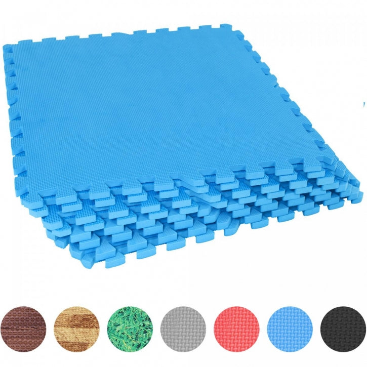 Treenimatto / Palamatto, 8 Palaa 60x60x1,2cm EVA-Vaahtomuovi Sininen