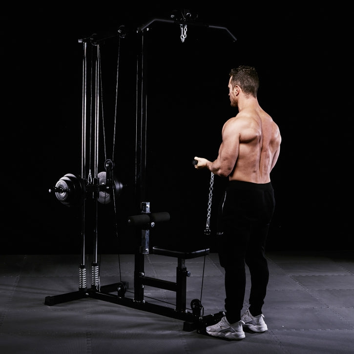 Monitoimitalja Säädettävällä Penkillä Ø 25mm Levypainoille Max. 300kg Musta