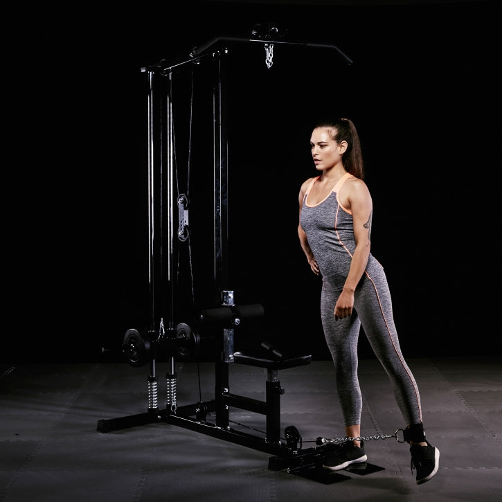 Monitoimitalja Säädettävällä Penkillä Ø 25mm Levypainoille Max. 300kg Musta