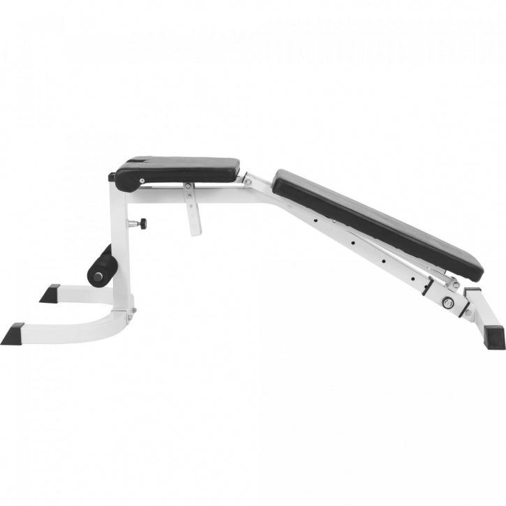 Säädettävä Vinopenkki Hauispenkillä 153cmx55cmx55-190cm Max. 280kg Valkoinen