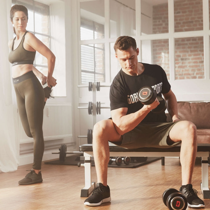 Säädettävä Tasapenkki / Treenipenkki 104,5x50x41-46cm Max. 200kg Valkoinen