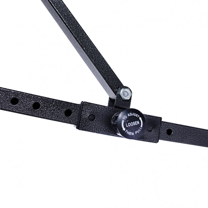 Säädettävä Vinopenkki Jalkatuella 145x46x120cm Max. 200 kg Musta