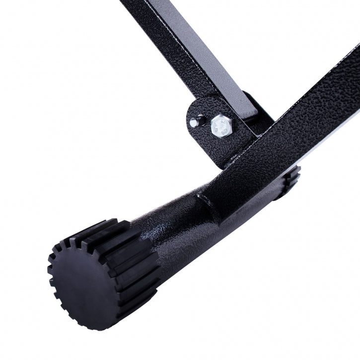 Säädettävä Vinopenkki Jalkatuella 145x46x120cm Max. 200 kg Musta