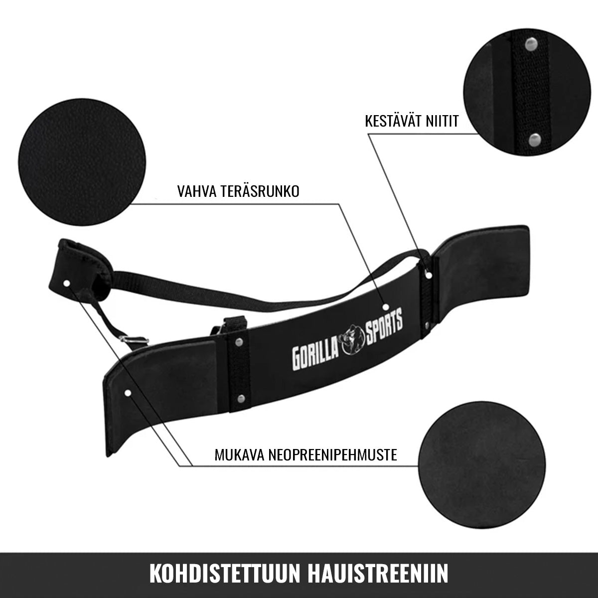 Arm Blaster -hauistuki niskatuella