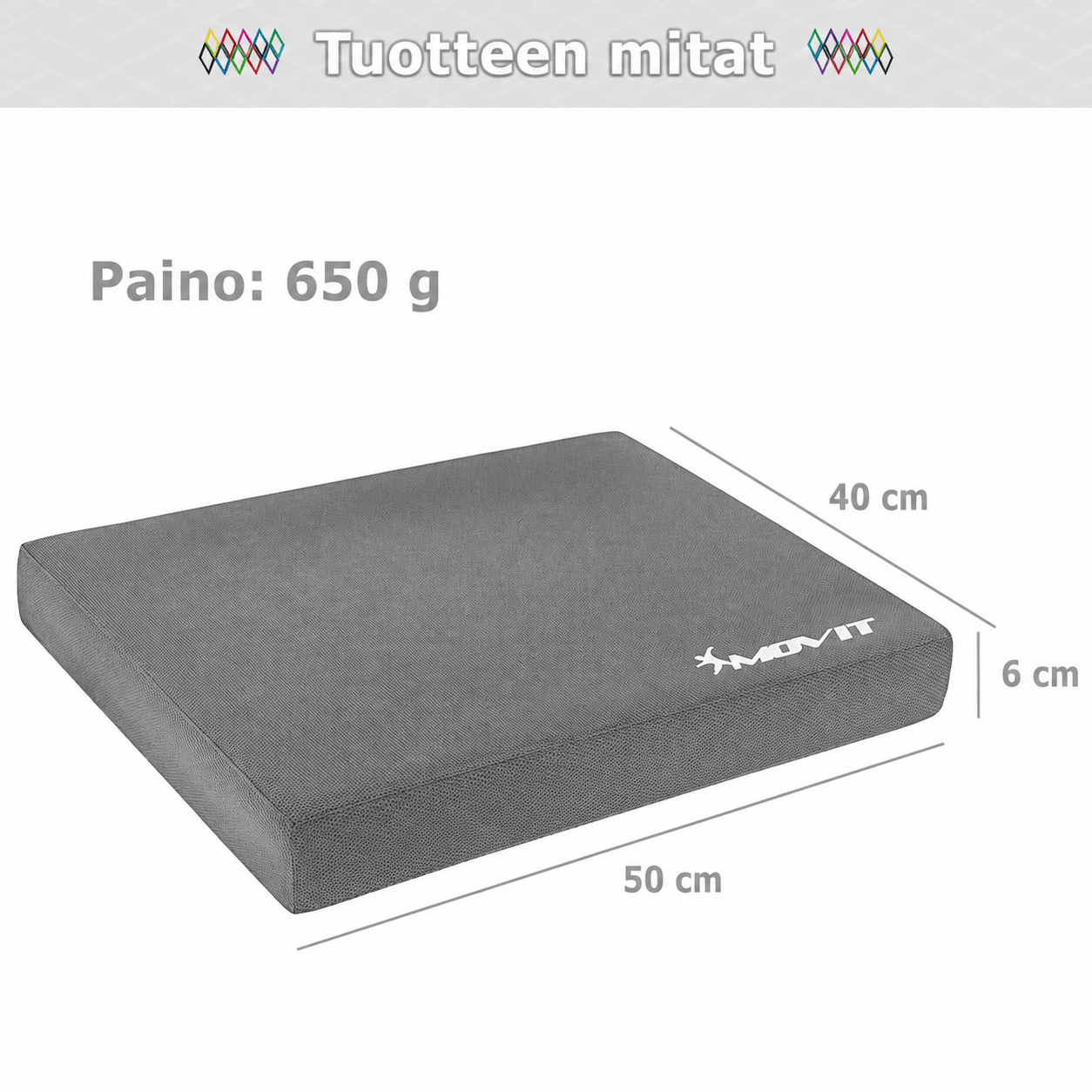 Balance Pad tasapainotyyny 50 x 40 x 6 cm