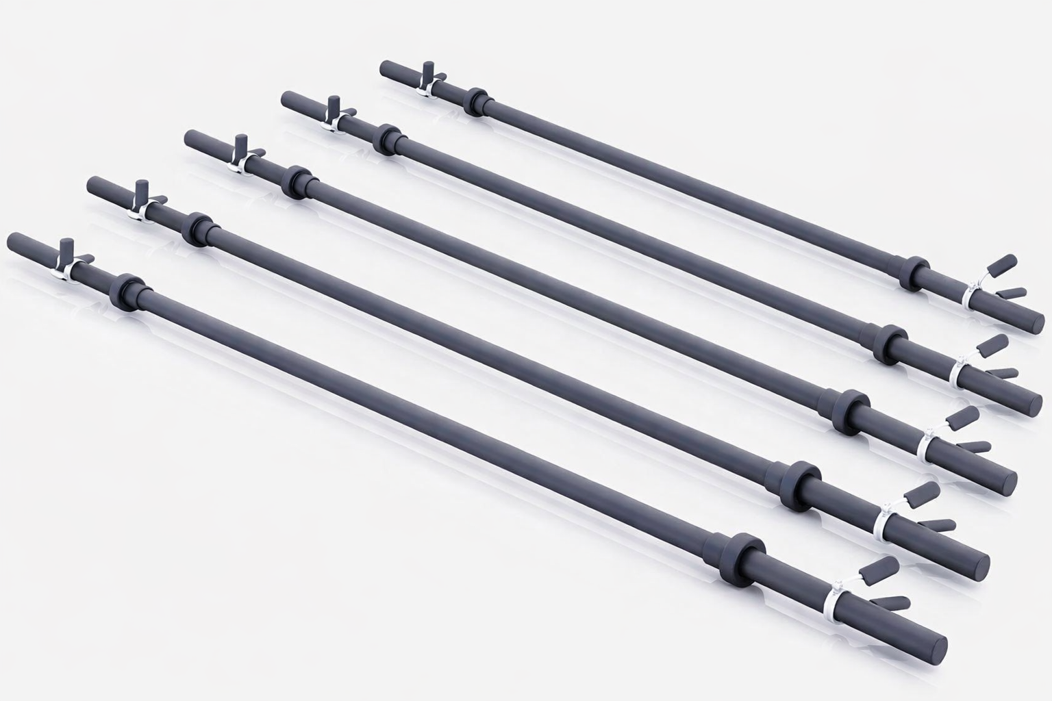 Aerobic-/pump-tanko 130 cm – jousilukoilla, musta