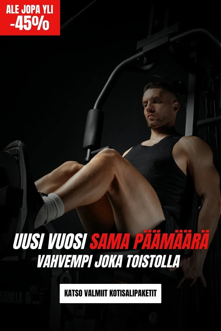 Gorilla Sports valmiit kuntosalipaketit kotiin