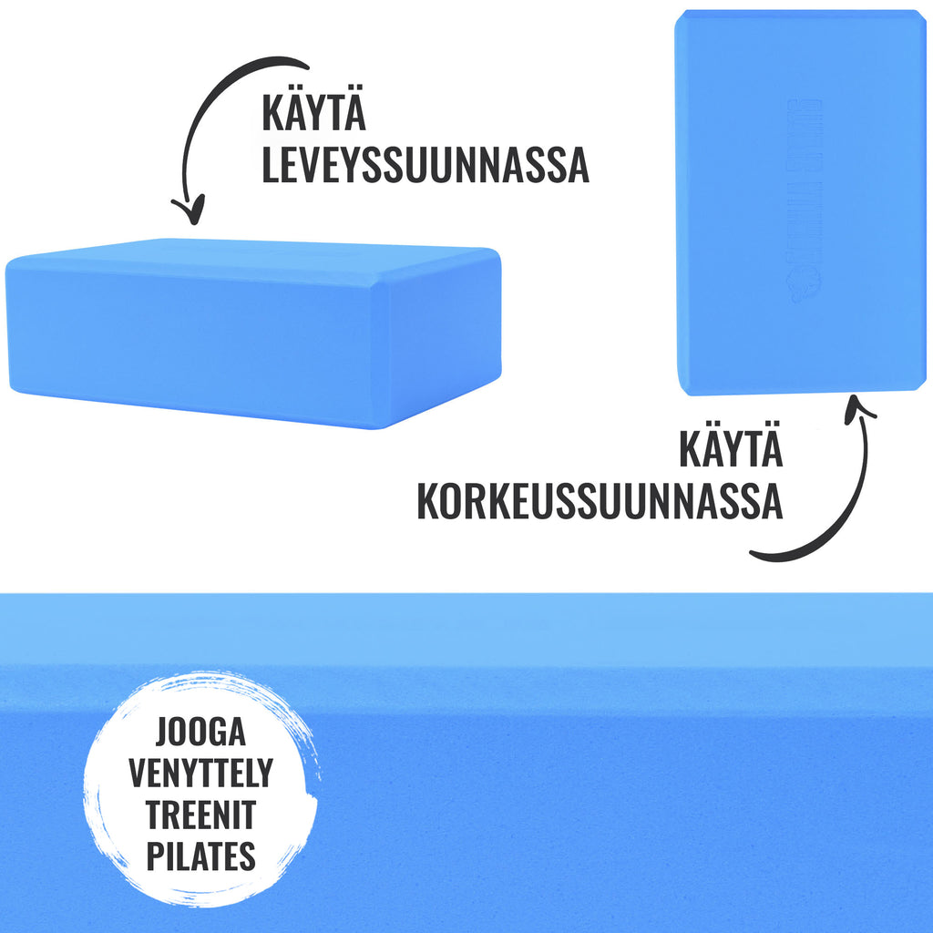 Yoga Block, Joogapalikka, 23,5x15x8cm, Punainen