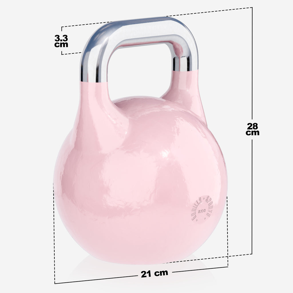 Kisakahvakuula 8 kg, Valettu Teräs, Pinkki