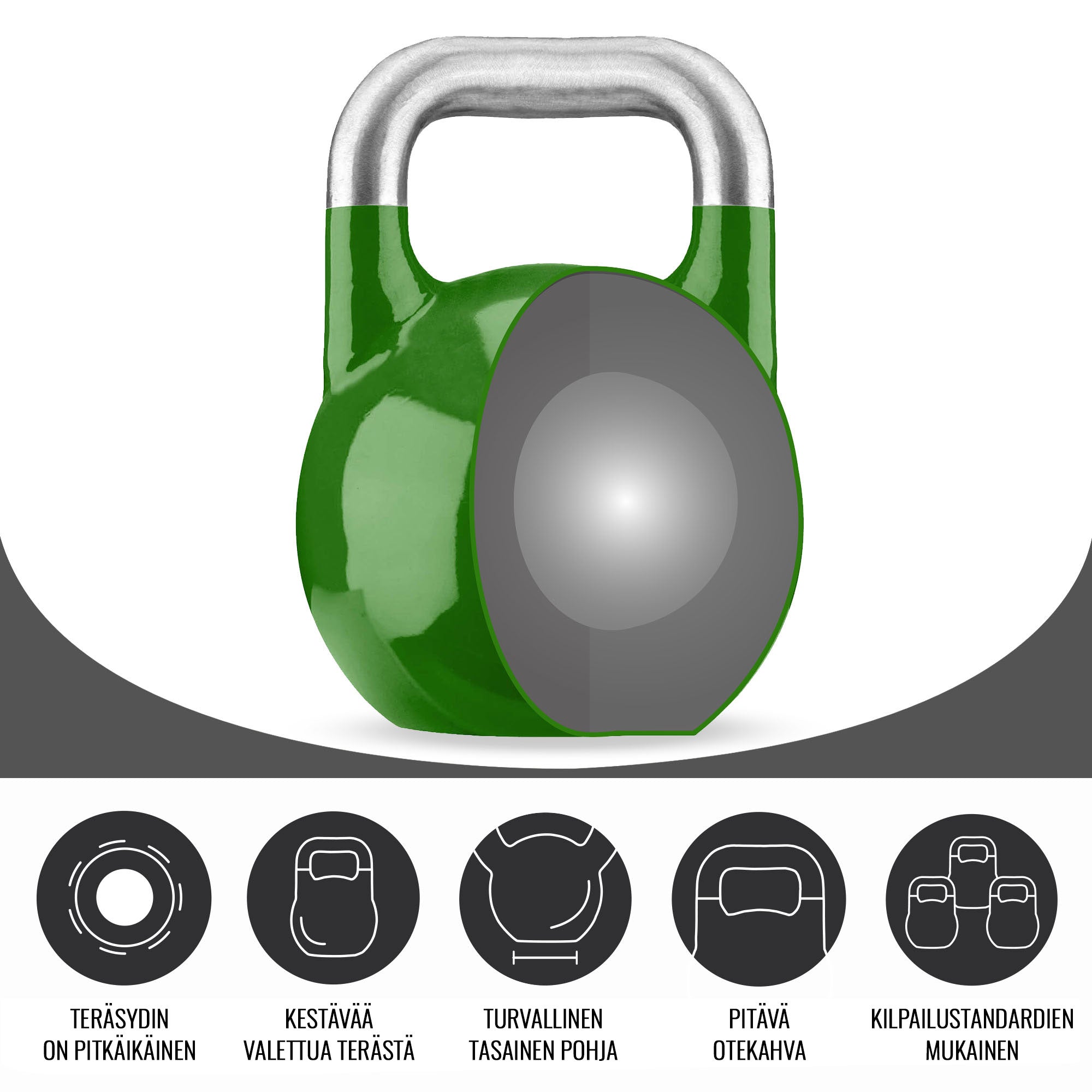 Kisakahvakuula 8 kg, Valettu Teräs, Pinkki