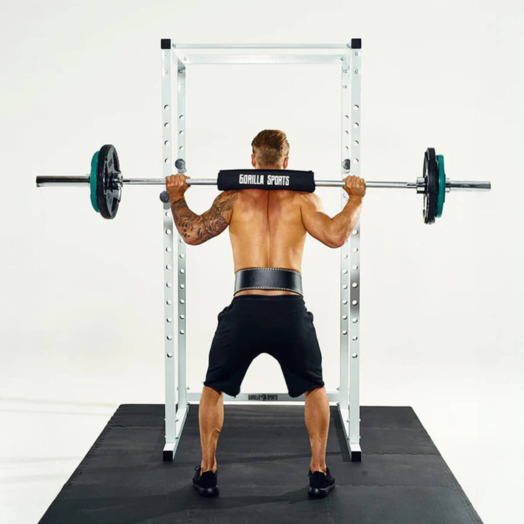 Power Rack -kyykkyhäkki turvaraudoilla ja leuanvetotangolla