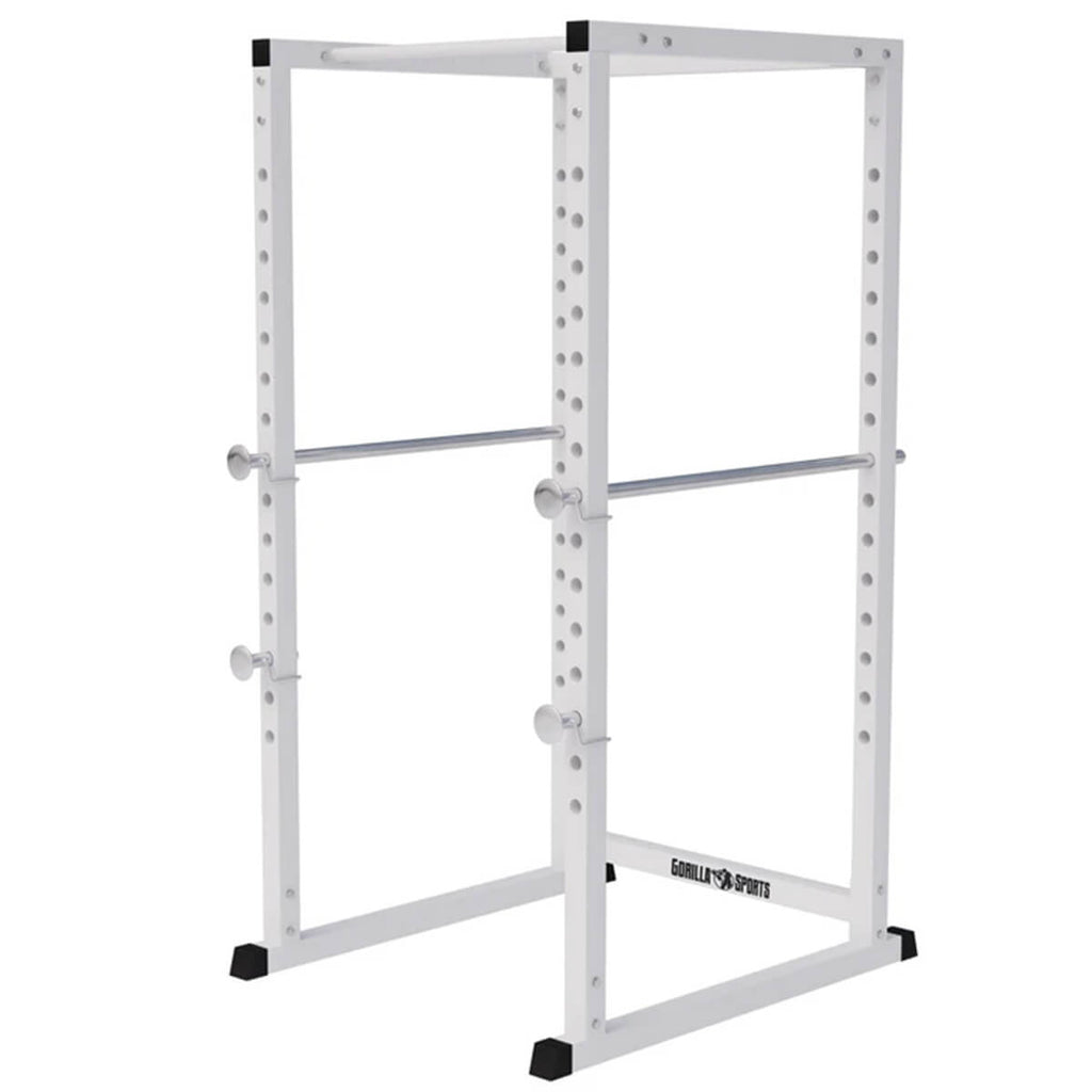 Power Rack -kyykkyhäkki turvaraudoilla ja leuanvetotangolla