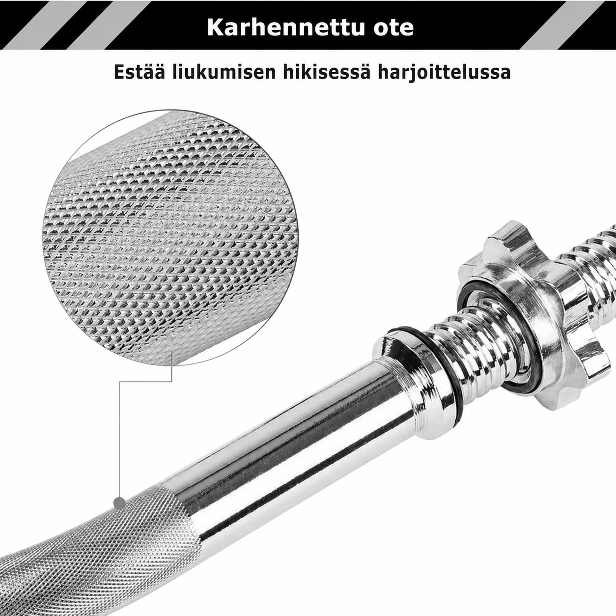 Levytankosetti 30–60 kg muovipäällysteisillä levypainoilla