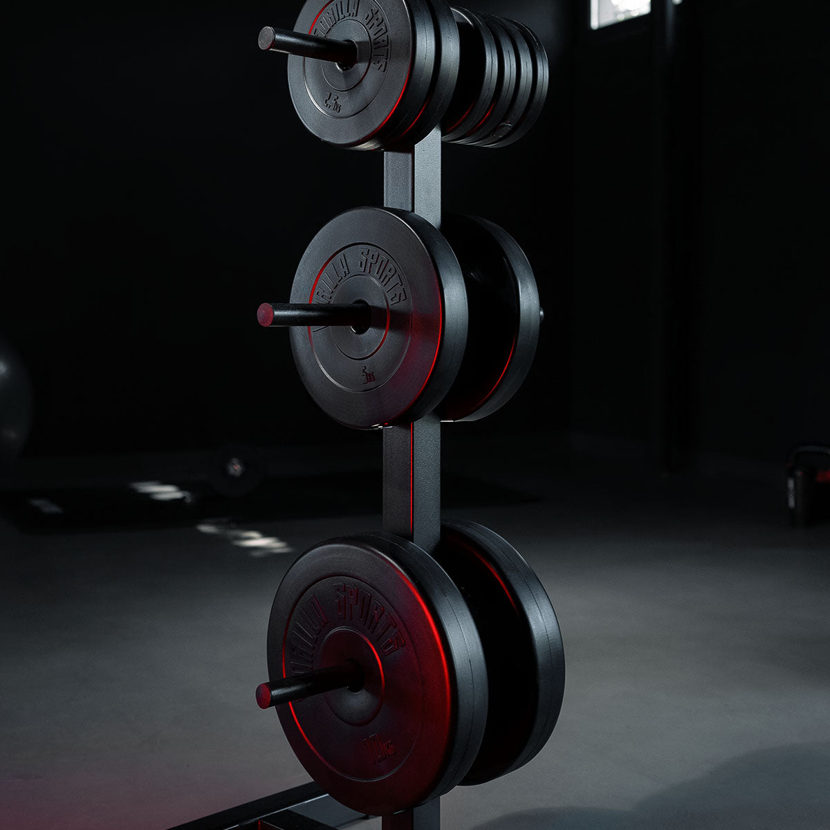 OUTLET! Levypainoteline, Pystymallinen, Ø 30mm, 200kg, Musta